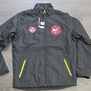 NBA Gray Atlanta Hawks Windbreaker